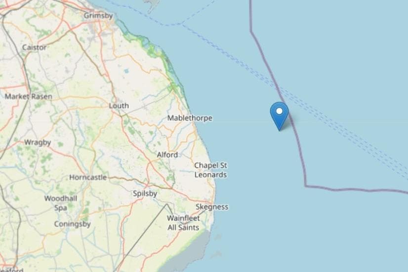 Earthquake registered off the Lincolnshire coast - with 'mild shaking' ...
