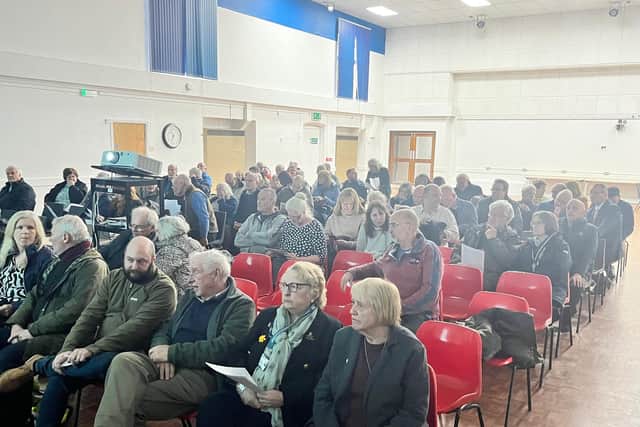 The attendees at the flood meeting.