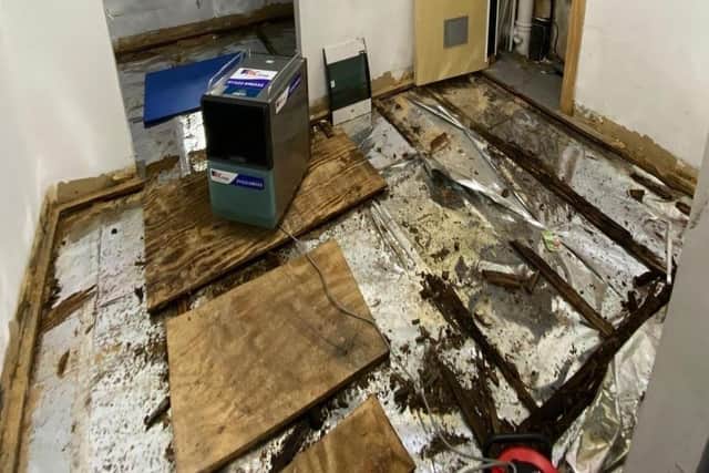 Rotten flooring in the classroom block in Ancaster CofE Primary School found to be unsafe. Credit: Lincolnshire County Council