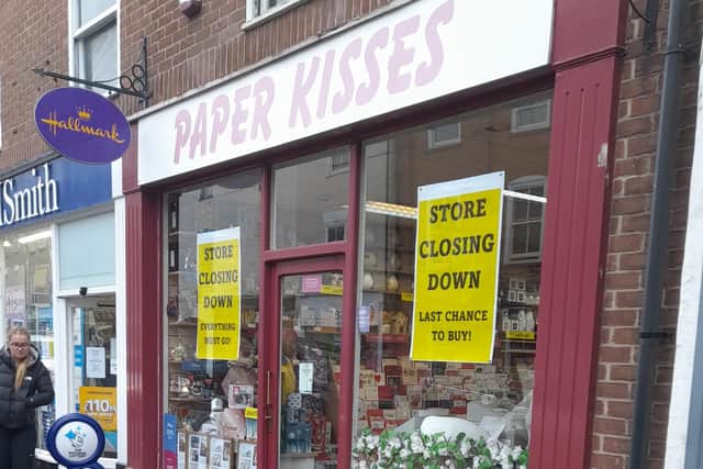 Set to close - Paper Kisses in Sleaford.