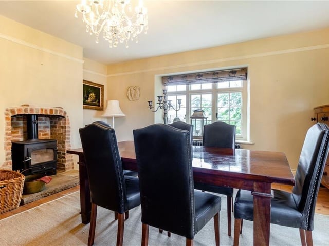 The dining room.