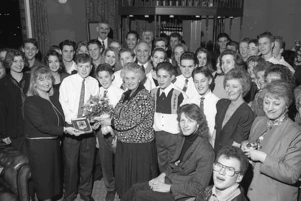 The civic reception in Boston 30 years ago.