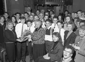 The civic reception in Boston 30 years ago.