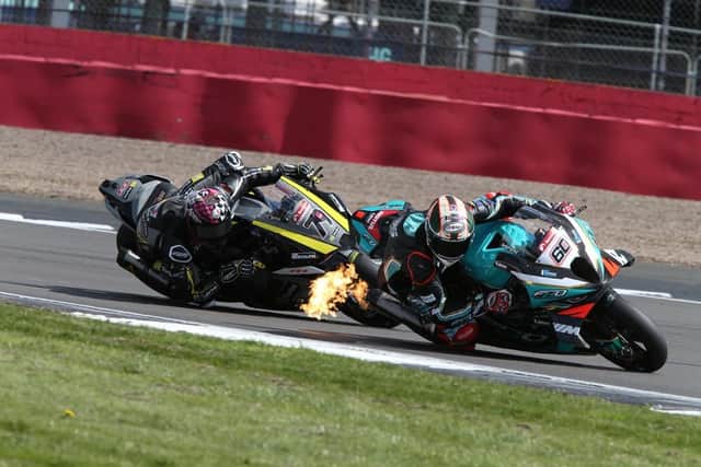 Peter Hickman in action at Silverstone. Photo by Dave Yeomans.
