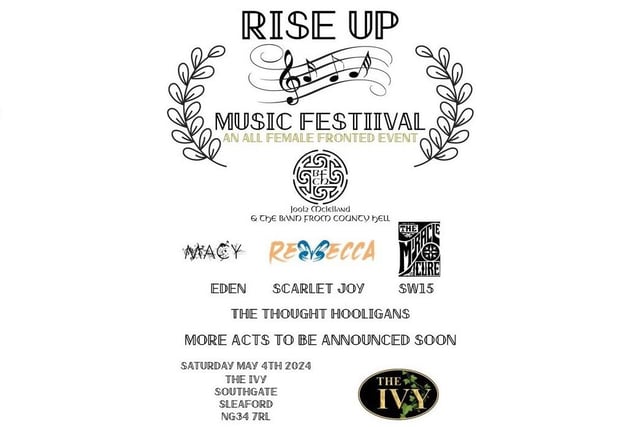 The Rise Up music festival is a new female-fronted event happening during Sleaford Live in May.