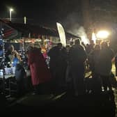 Christmas on The Green was a free festive event for the community with festive colours illuminating the fencing and the newly planted Christmas Tree