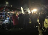 Christmas on The Green was a free festive event for the community with festive colours illuminating the fencing and the newly planted Christmas Tree