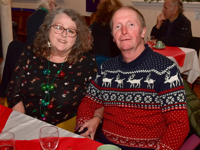 Nick and Beth Jones at the Wainfleet Methodist Church community meal.