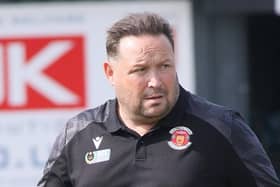 Chris Rawlinson takes his side to Rugby Borough on Saturday.
