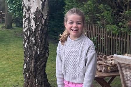 Seven-year-old Bree Lingard, who has been diagnosed with a rare genetic disorder.