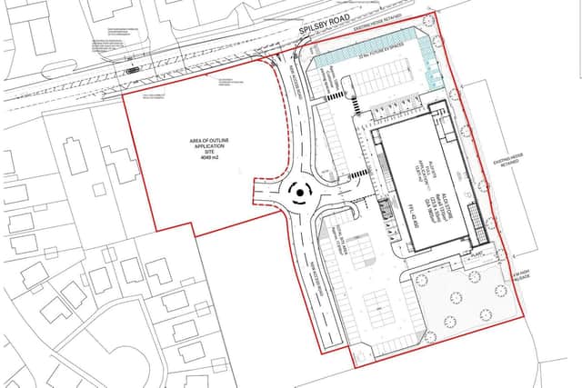 The Aldi Horncastle site plan. (ELDC)