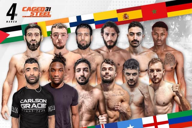 Caged Steel 31 will see MMA fighters from around the world battling at Doncaster Dome on Saturday March 4, 2023