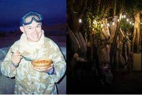 Royal Navy veteran Jason Roffey, of Sleaford, will be sleeping out in the mannequin graveyard at Fulbeck.