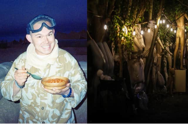 Royal Navy veteran Jason Roffey, of Sleaford, will be sleeping out in the mannequin graveyard at Fulbeck.