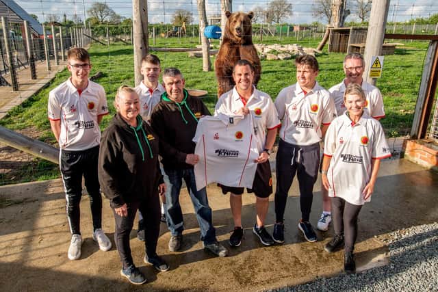 Horncastle Cricket Club unveils Wolds Wildlife Park as new sponsors.