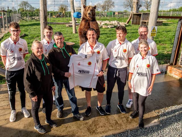 Horncastle Cricket Club unveils Wolds Wildlife Park as new sponsors.