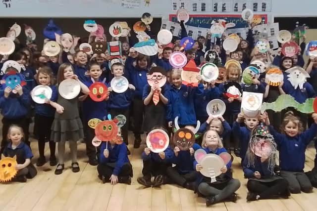 North Thoresby Primary Academy children decorated a paper plate as their favourite book character on World Book Day 2023.
