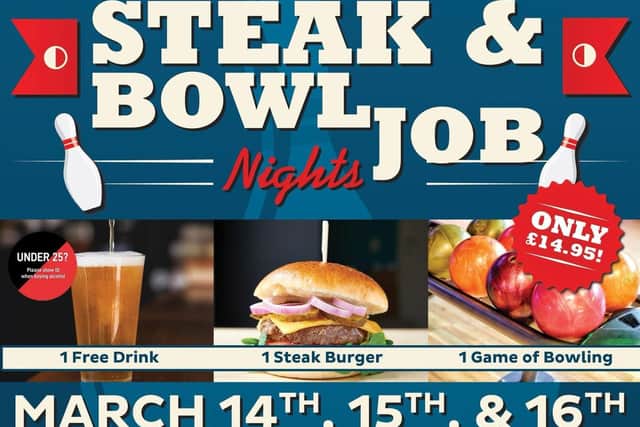 A Steak and Bowl Job promotion is taking place at Skegness Pier this weekend.