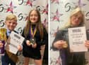 Pictured (from left) Riley, Bella and Lily at the Star Search vocal competition.