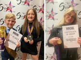 Pictured (from left) Riley, Bella and Lily at the Star Search vocal competition.