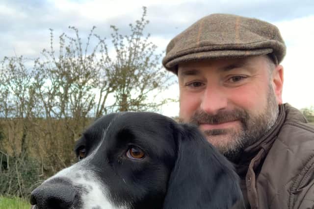 Lincolnshire Police and Crime Commissioner Marc Jones with his dog