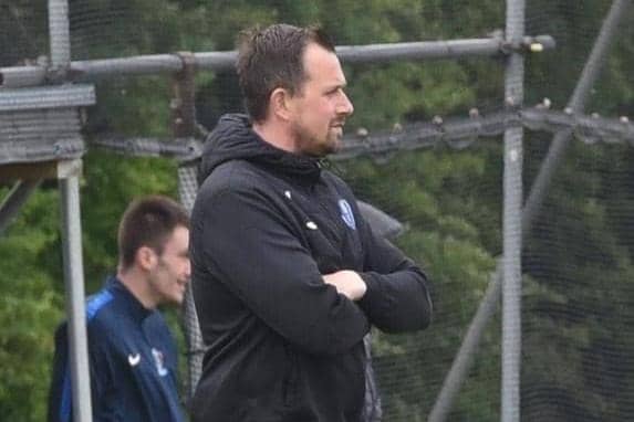 Louth Town boss Carl Martin - all set for double date with bottom club.