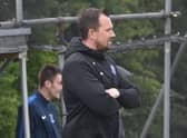 Louth Town boss Carl Martin - all set for double date with bottom club.