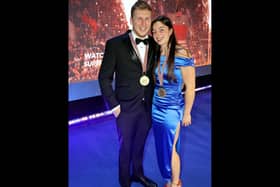 Todd Ellis and Emmanuelle Clement at the annual awards night.