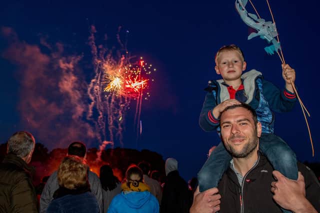 Jack Lotinga with his nephew Hugo Daft, 5.