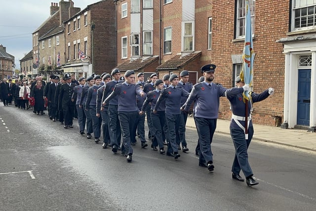 Royal Air Force Cadets in the parade.