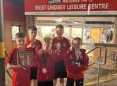 Gainsborough Scorpion youngsters with their medals from Barnsley.