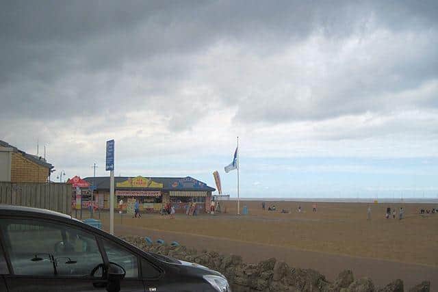 The Tower Esplanade part of the beach where the rescue took place.