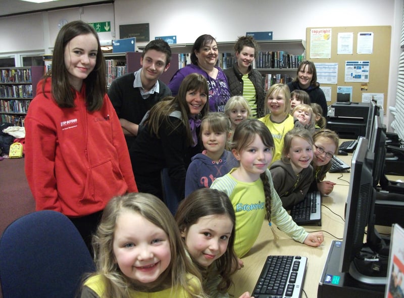 Brownies from Middle Rasen and Market Rasen paid a visit to Market Rasen Library 10 years ago to work on their computer badge. The session included: use of clip art, letter writing, searching for items on the internet, sending an email, and keeping safe online.