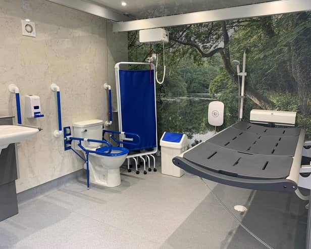 Inside the facility.