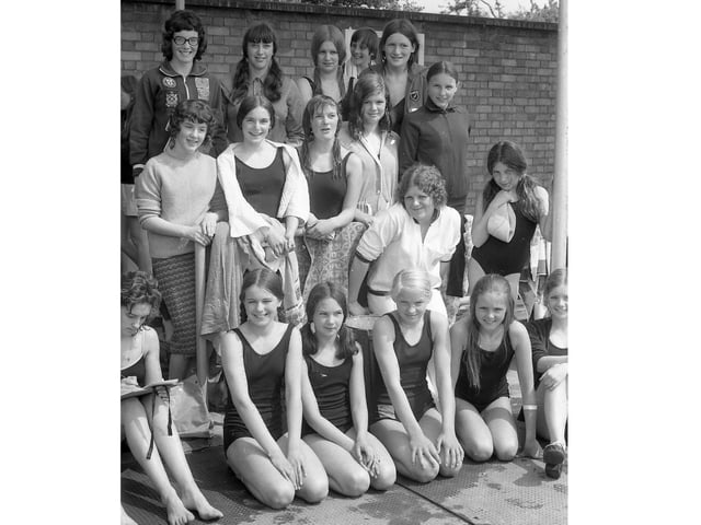 Boston High School swimmers.