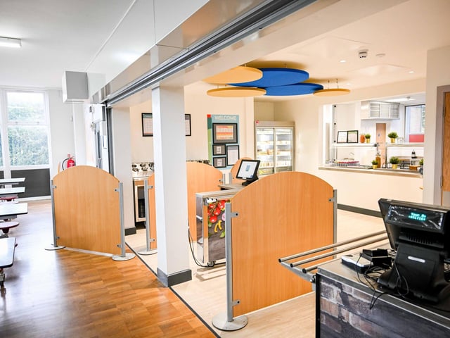 The new kitchen and servery.