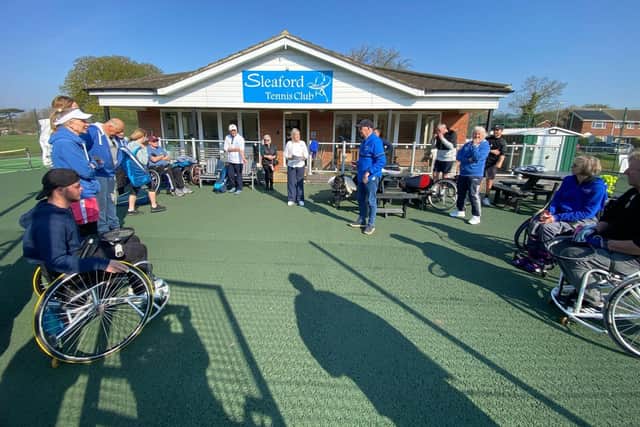 Sandi Proctor addresses Wheelie-Able Doubles participants