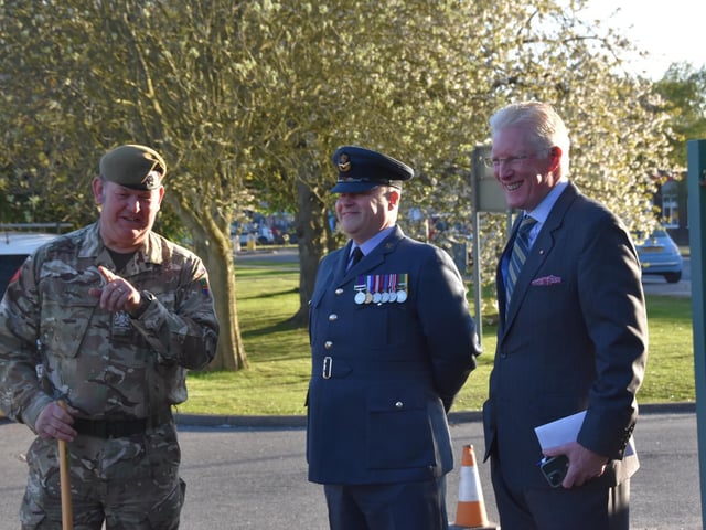 Vice Lord-Lieutenant of Lincolnshire, Andrew Clark arrives for the official opening.