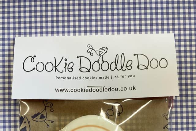 EDAN Lincs' specially-made anniversary biscuits/
