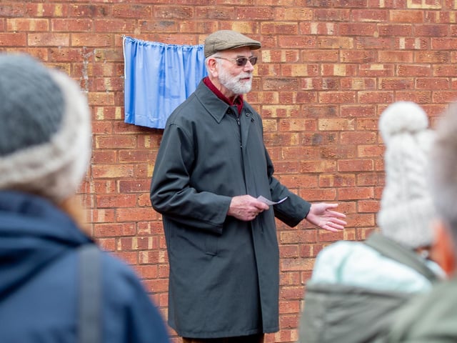 Richard Gurnham, President of Louth Civic Trust, spoke to the gathering