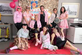 Holdingham Grange staff dressed in 50s sytle outfits