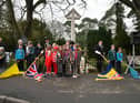 Rainbows, Brownies, and Guides were among the community groups at the war memorial ceremony. Photos: D.R.Dawson Photography