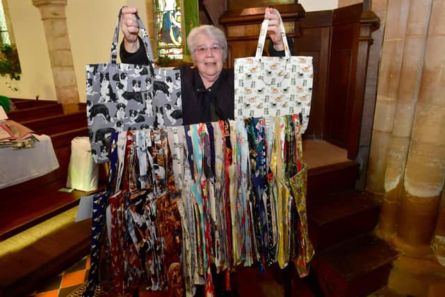 Sheila Kissane of Wragby at the craft stall in Edlington church.