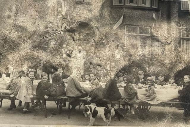 A street party in Alexandra Road in Skegness at the end of the war in Europe.