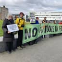 Extinction Rebellion protestors outside Lincolnshire Energy Conference