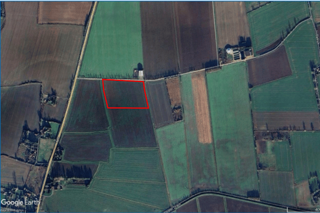 The site of the proposed new chicken farm, on land off the A16 at Keal Cotes, near Spilsby.