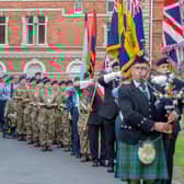 The parade in Horncastle to mark the 80th anniverary of D-Day. Photos: John Aron Photography