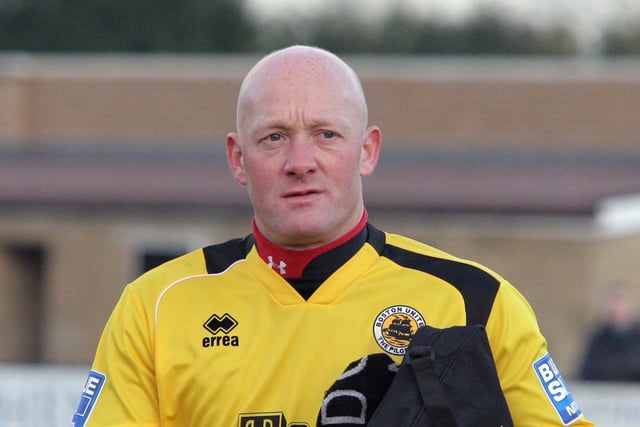 Boston goalkeeper Paul Bastock made his 1,000th league appearance as his St Neots Town side earned a 2-1 victory over Banbury United. “It was one of those days where you kept thinking ‘don’t drop a clanger’,” he said. “You don’t want your 1,000th game to be remembered as the one where you chucked one in, but it was a great day. I’m proper buzzing.” The 44-year-old made his debut between the sticks with Cambridge United, aged 17. He is pictured in 2012, playing for Boston United.