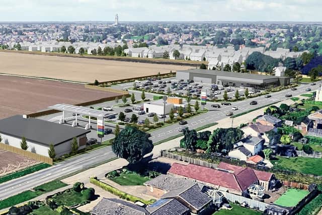 A visualisation of the proposed redevelopment off Wainfleet Road, Boston.