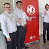 Daniel Pritchett, Jack Neal, Alex Kohn and Shaun Flynn of Evans Halshaw MG Grantham